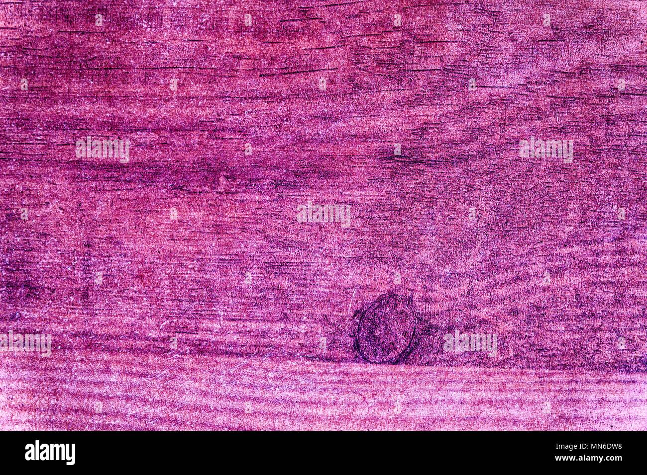 Ultra Violett Grunge Holz- Textur, Schneidebrett Oberfläche für Designelemente. Stockfoto