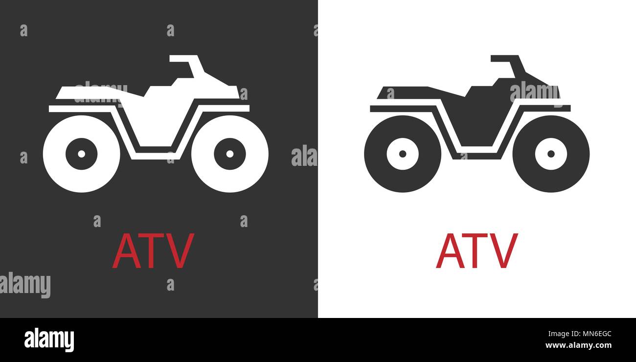 Quad ATV Symbol isoliert Vektor Symbol Alamy