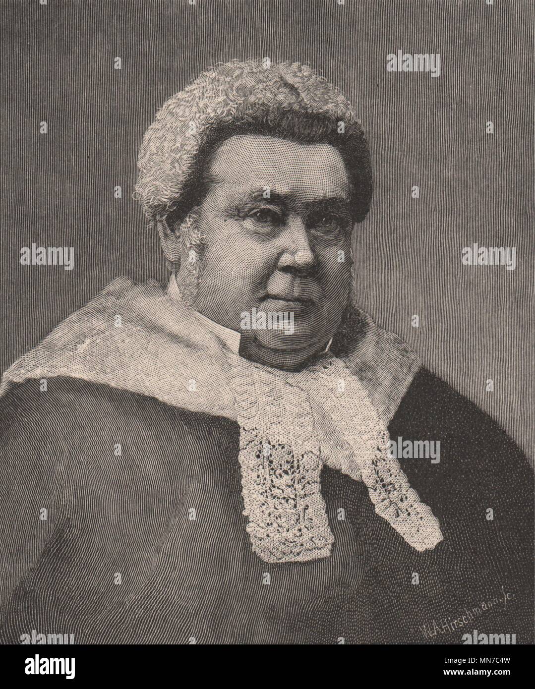 Sir James Martin. New South Wales. Australien 1888 alte antike Bild drucken Stockfoto
