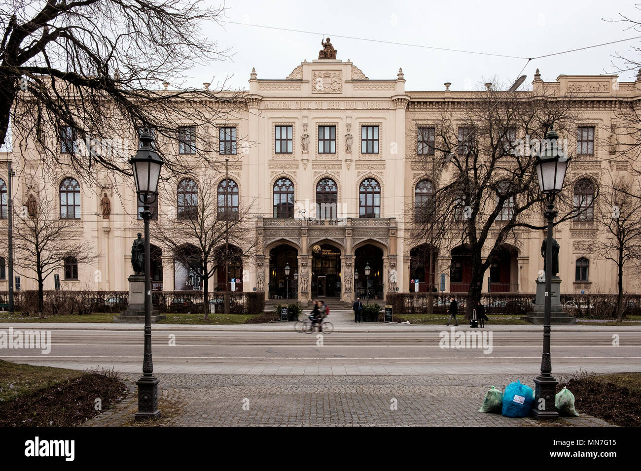 Museum Fünf Kontinente, Museum der fünf Kontinente auf der Maximilianstraße, München Stockfoto