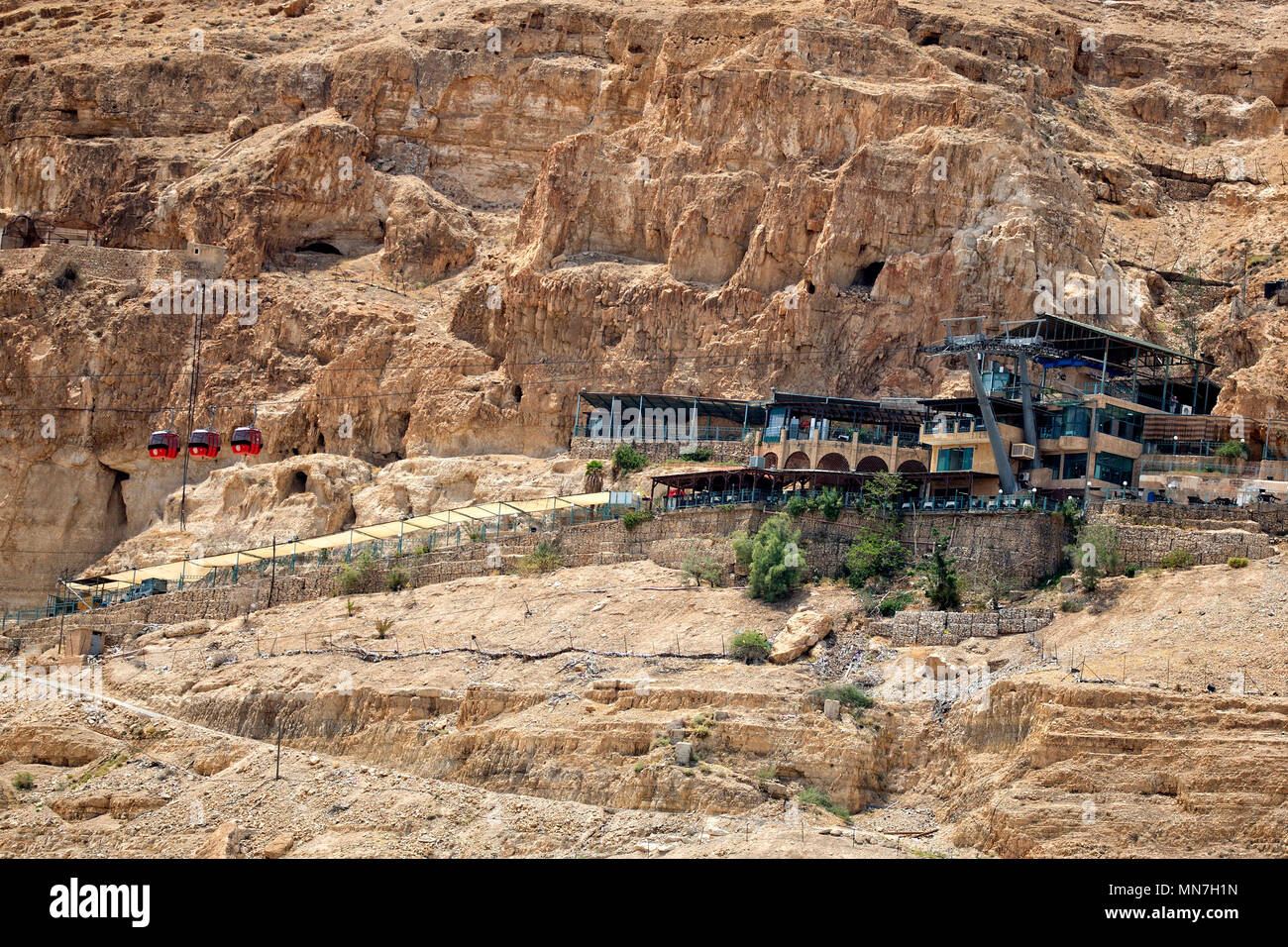 Jericho Seilbahn in Jericho, Palästinensische Gebiete Stockfoto