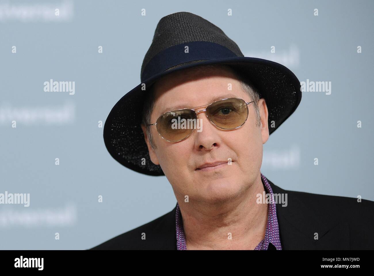 James Spader in der Ankunftshalle für NBC Universal Upfront 2018, Rockefeller Plaza, New York, NY 14. Mai 2018. Foto: Kristin Callahan/Everett Collection Stockfoto