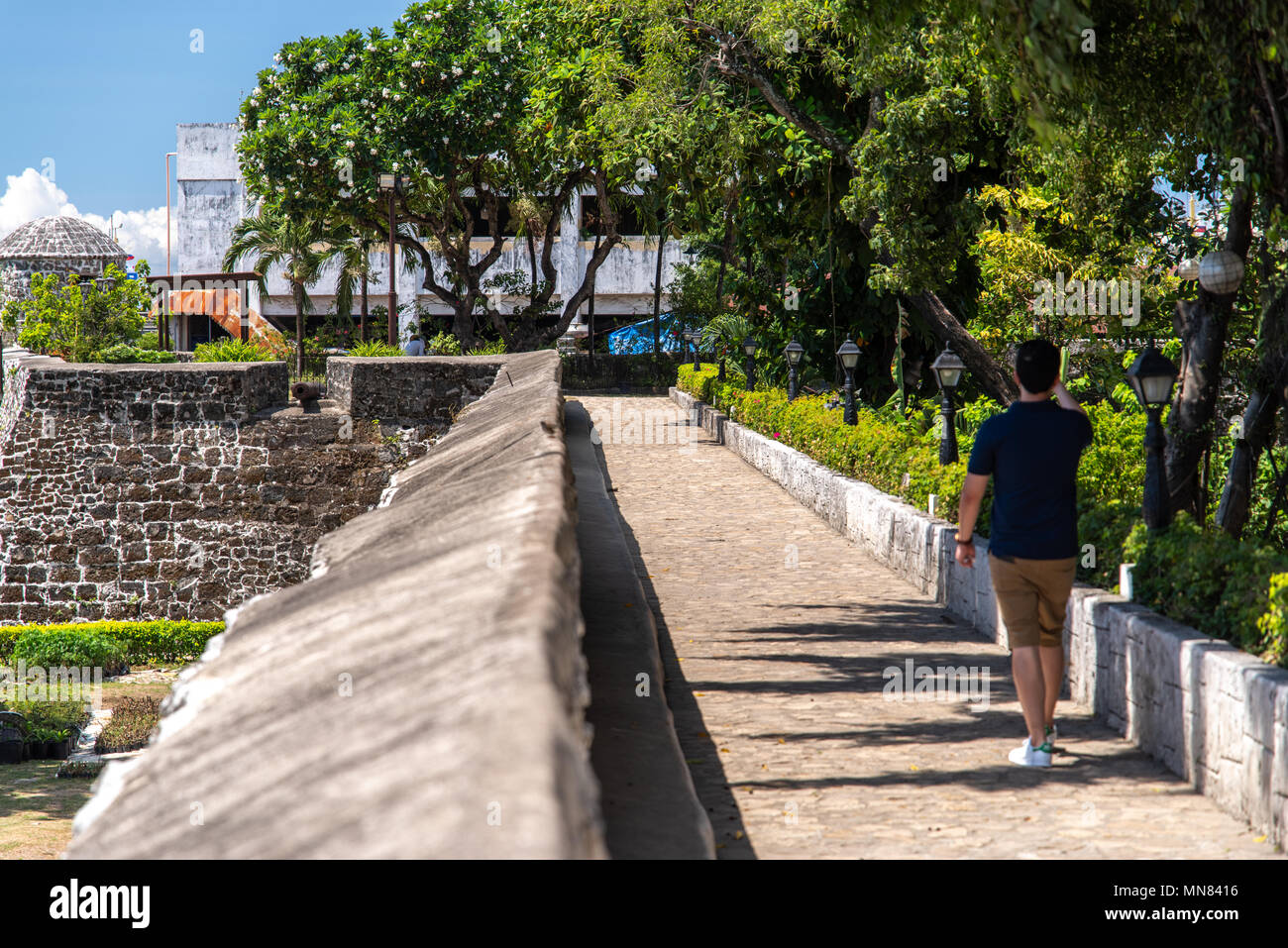 Schloss von Fort San Pedro in Cebu City, Philippinen Stockfoto