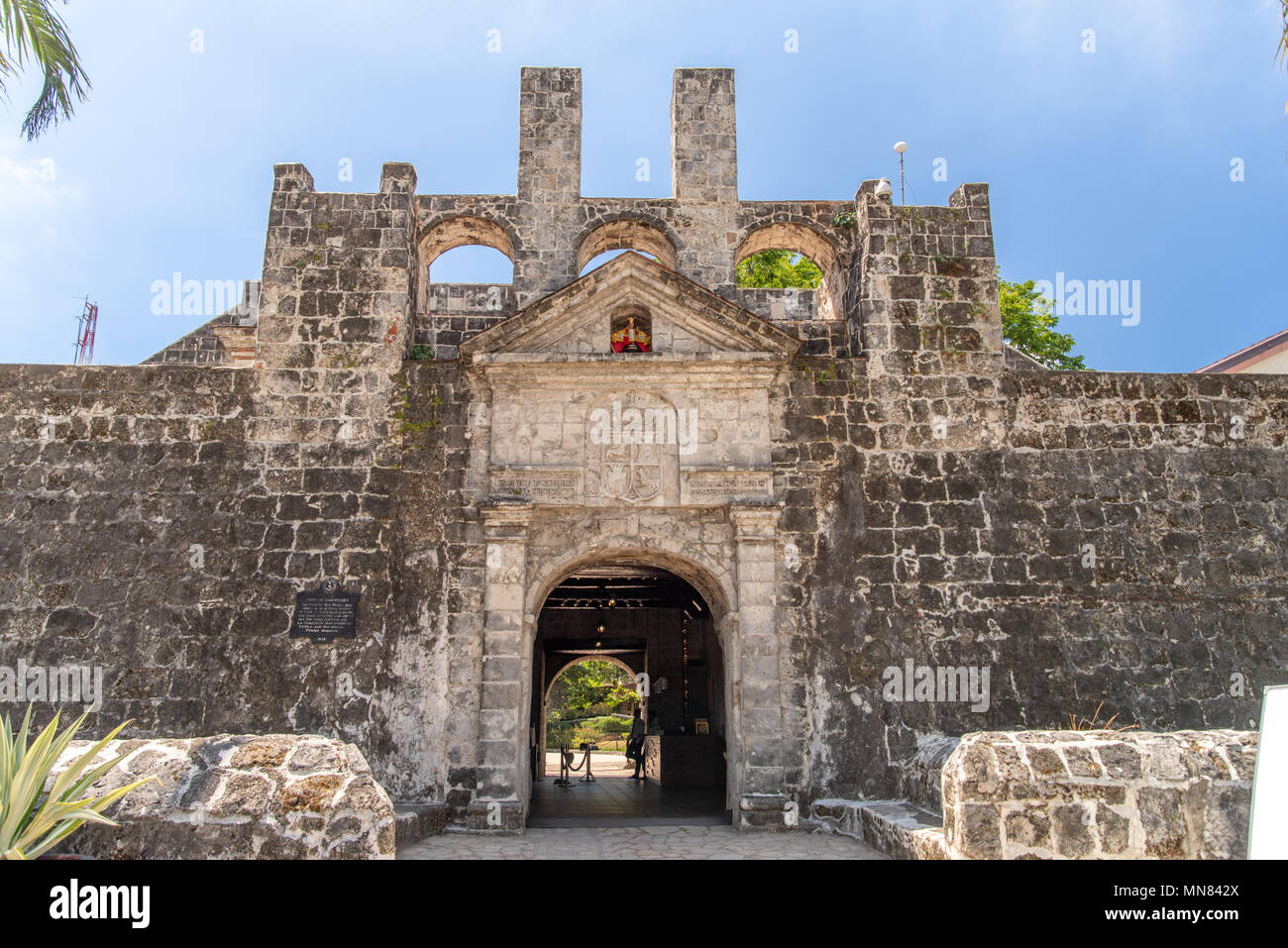 Tor der Festung San Pedro in Cebu City, Philippinen Stockfoto