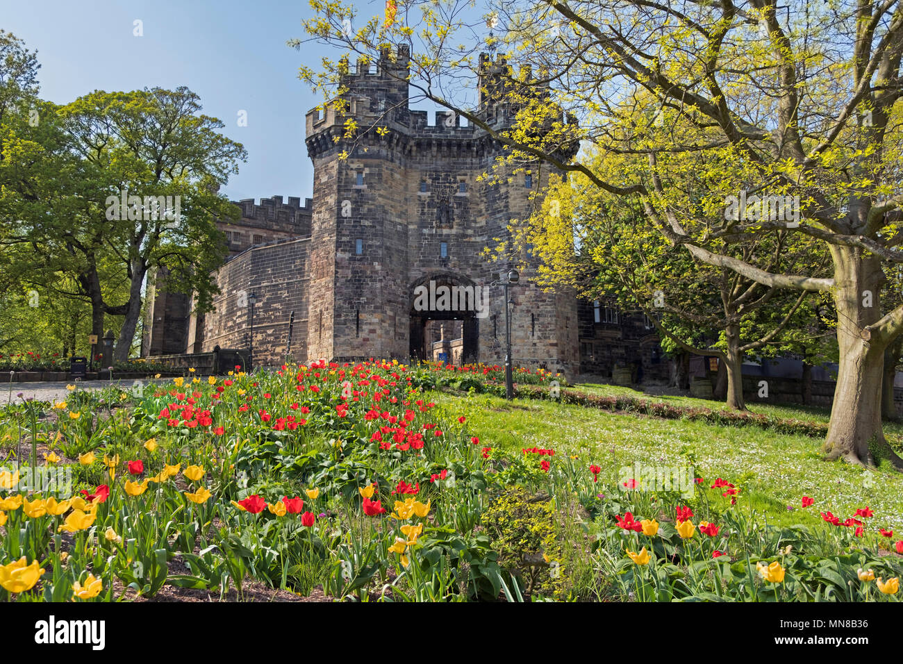 Lancaster Castle. Lancashire, Großbritannien Stockfoto