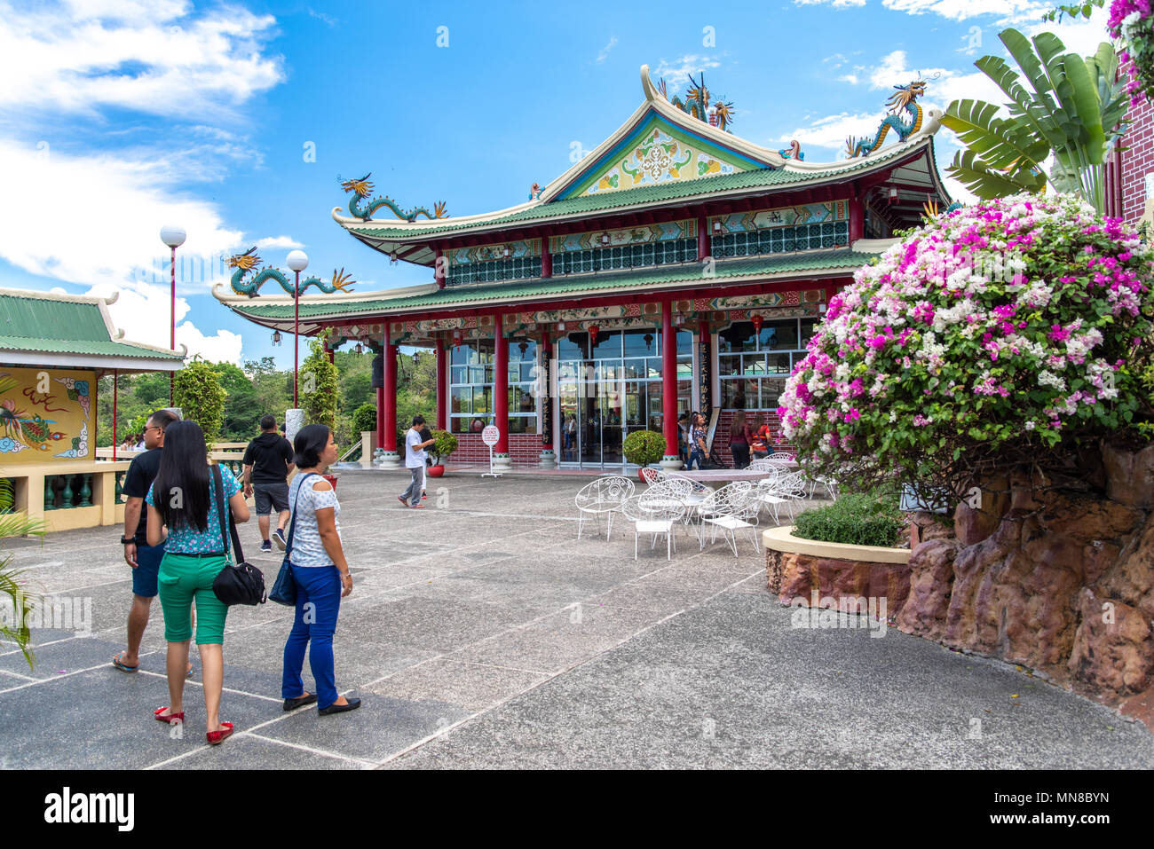 Cebu City, Philippinen Apr 25,2018 - Menschen, die taoistische Tempel besuchen Stockfoto