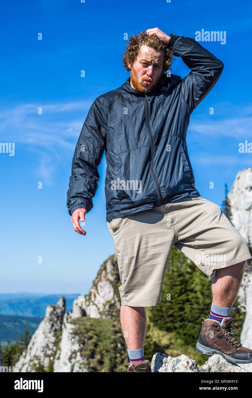 Kurze Reise an den Piatra Singuratica in Siebenbürgen RO Stockfoto