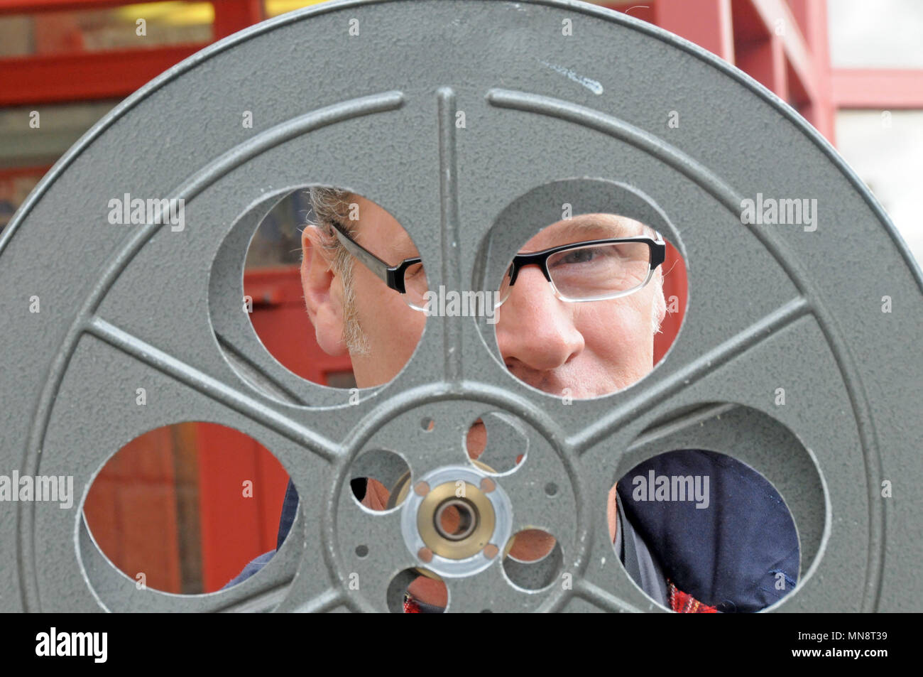 Mark Kermode Filmkritiker am Shetland Drehbuch in Shetland gehalten Stockfoto