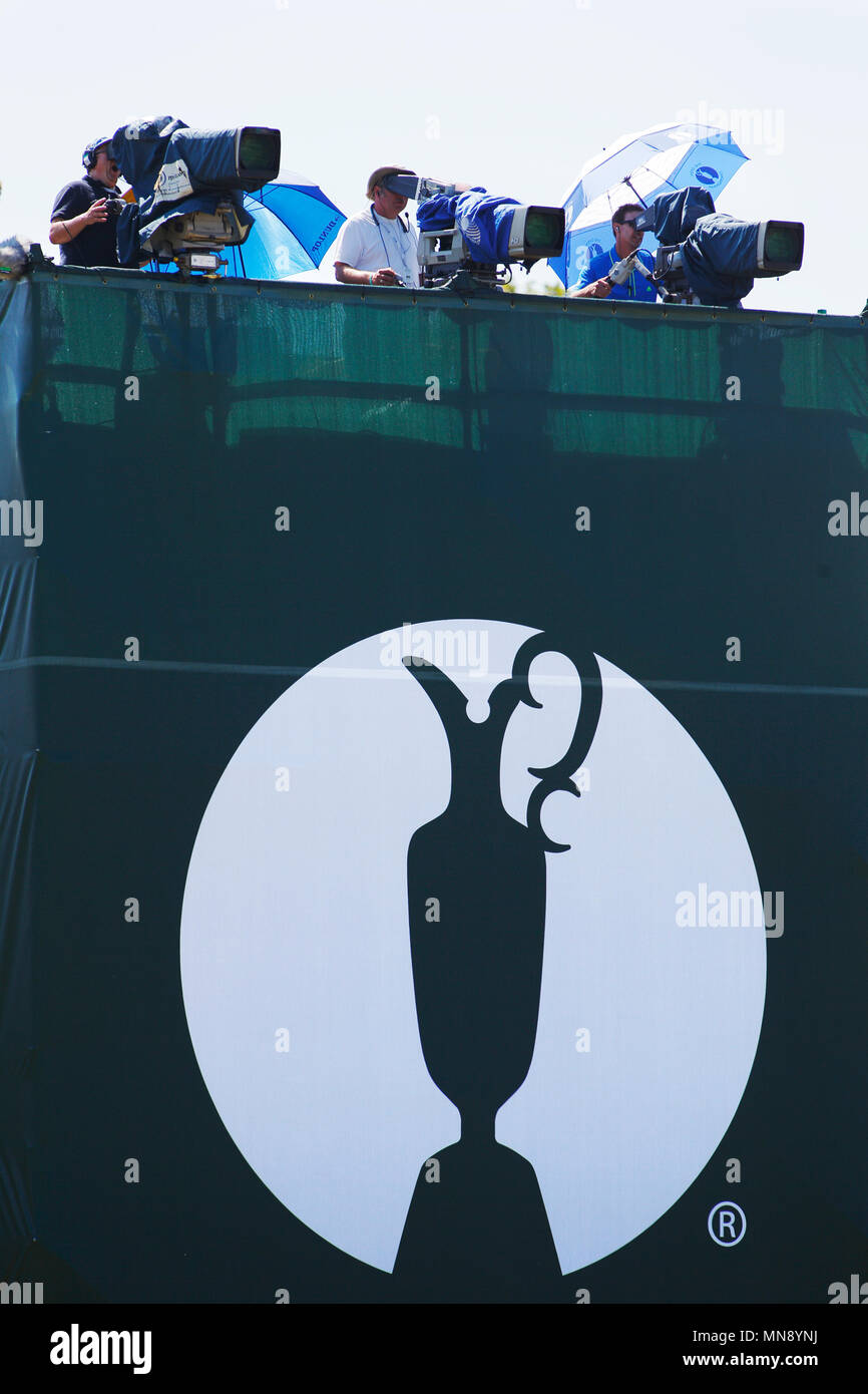 MUIRFIELD, Schottland - Juli 19: Die Sonne scheint weiterhin in der zweiten Runde der Open Championship 2013 in Muirfield Golf Club am 19. Juli 2013 in Schottland. Stockfoto