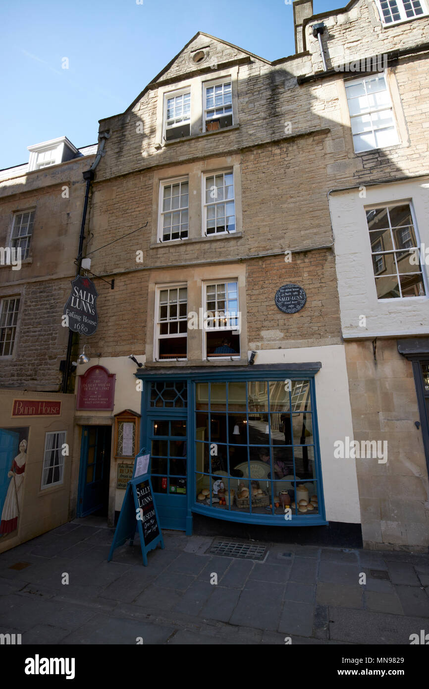 Sally lunns Essen Haus und Museum im ältesten Haus in Bath, England, Großbritannien Stockfoto
