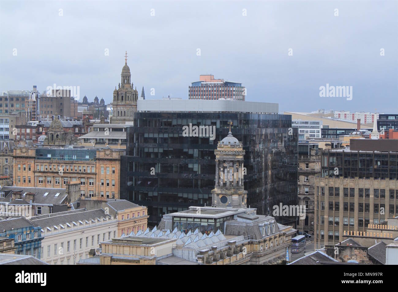 Skyline von Glasgow Stockfoto