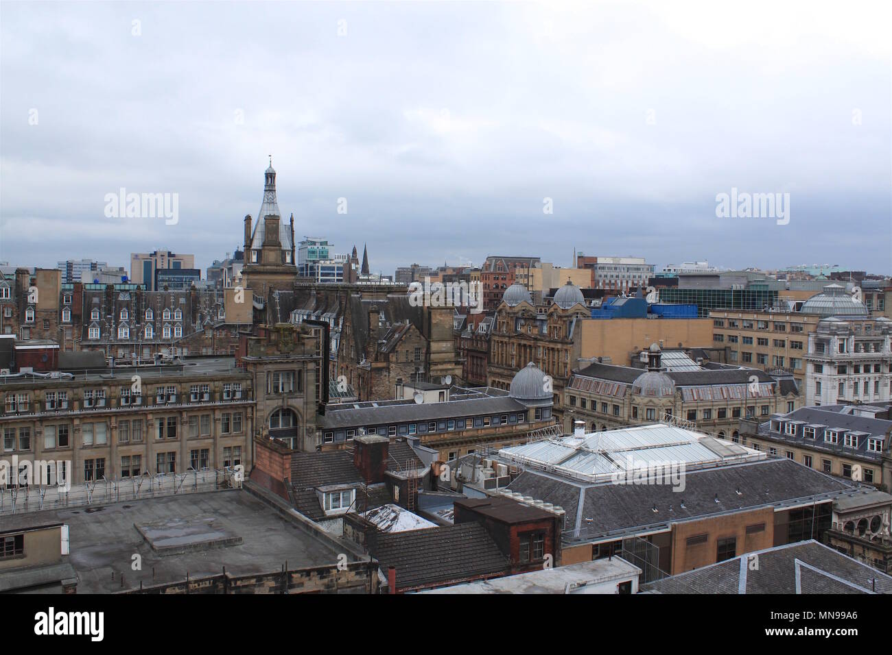 Skyline von Glasgow Stockfoto