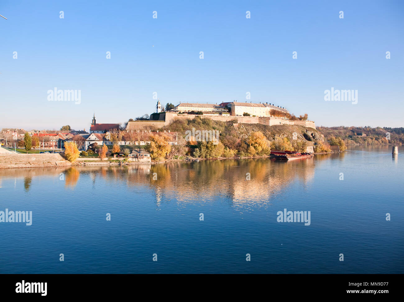 Novi Sad, die Festung Petrovaradin Schloss auf der Donau, Exit Festival, Serbien Stockfoto
