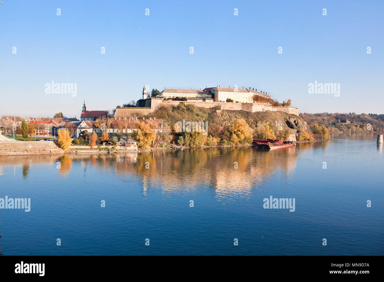 Novi Sad, die Festung Petrovaradin Schloss auf der Donau, Exit Festival, Serbien Stockfoto