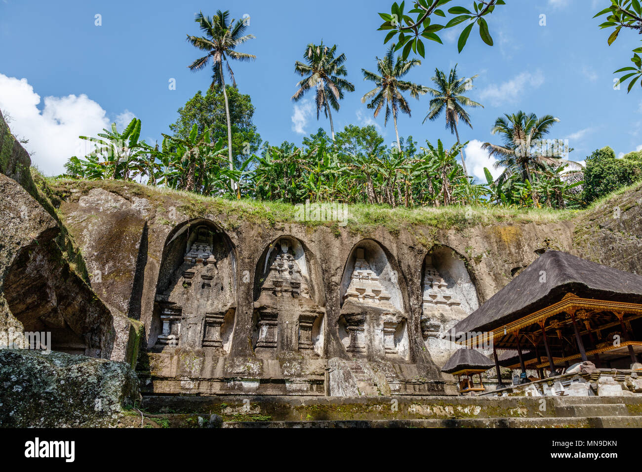 Gunung Kawi, antike Tempel und Grabkunst Komplex in Tampaksiring, Bali, Indonesien Stockfoto