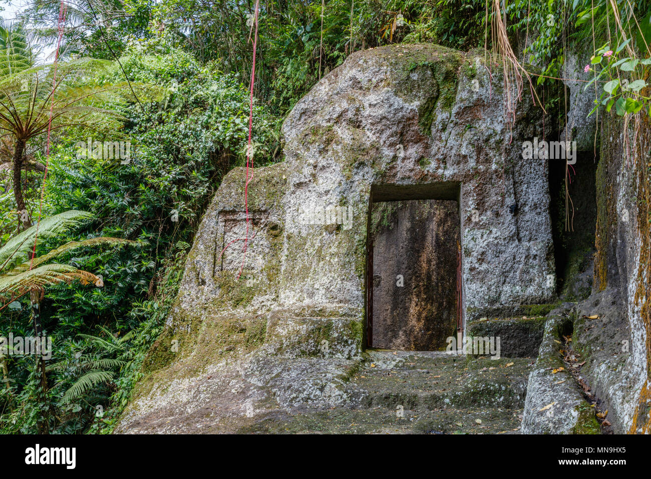 Gunung Kawi, antike Tempel und Grabkunst Komplex in Tampaksiring, Bali, Indonesien Stockfoto