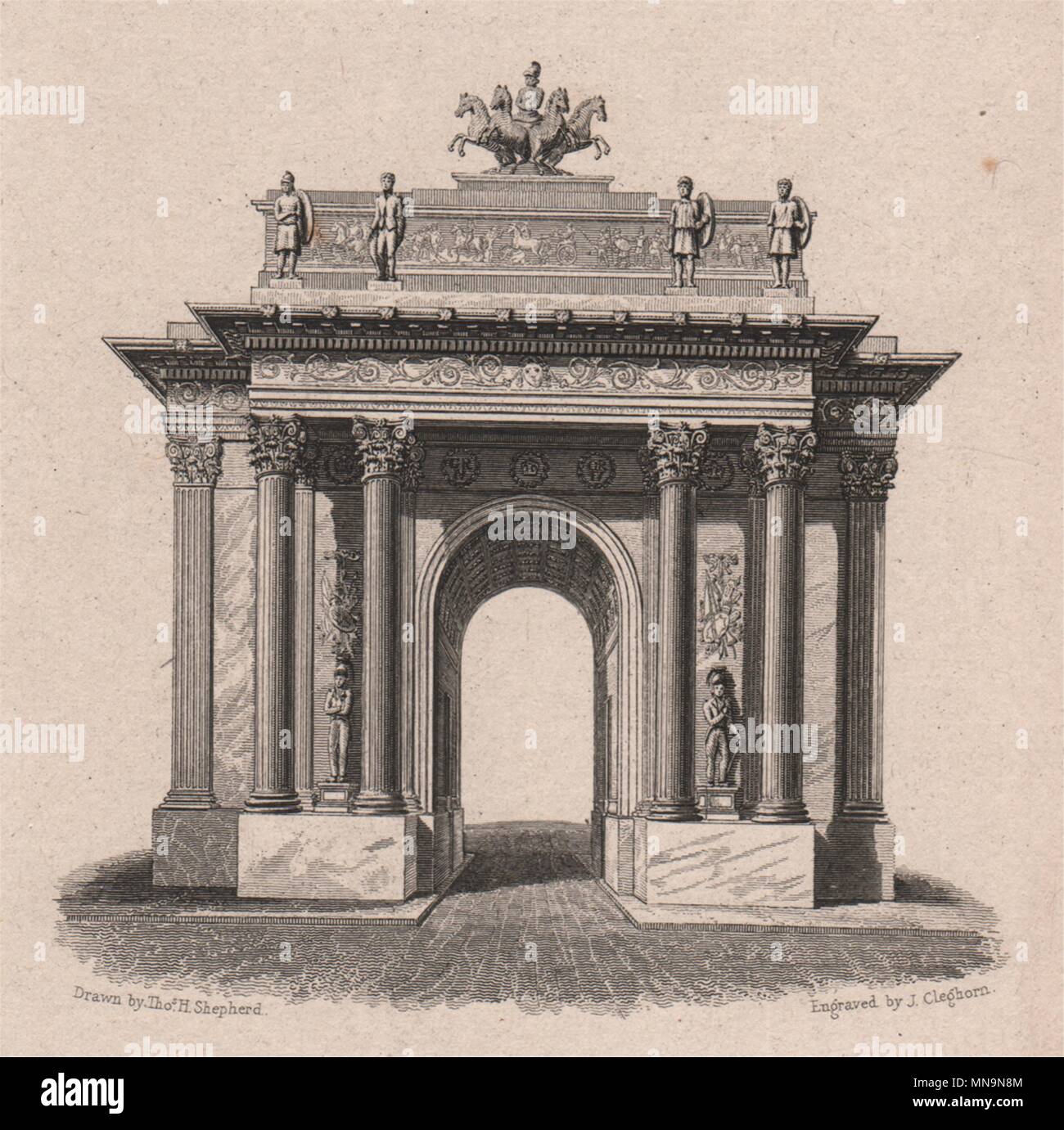 MARBLE ARCH. Ursprünglich außerhalb der Buckingham Palace entfernt