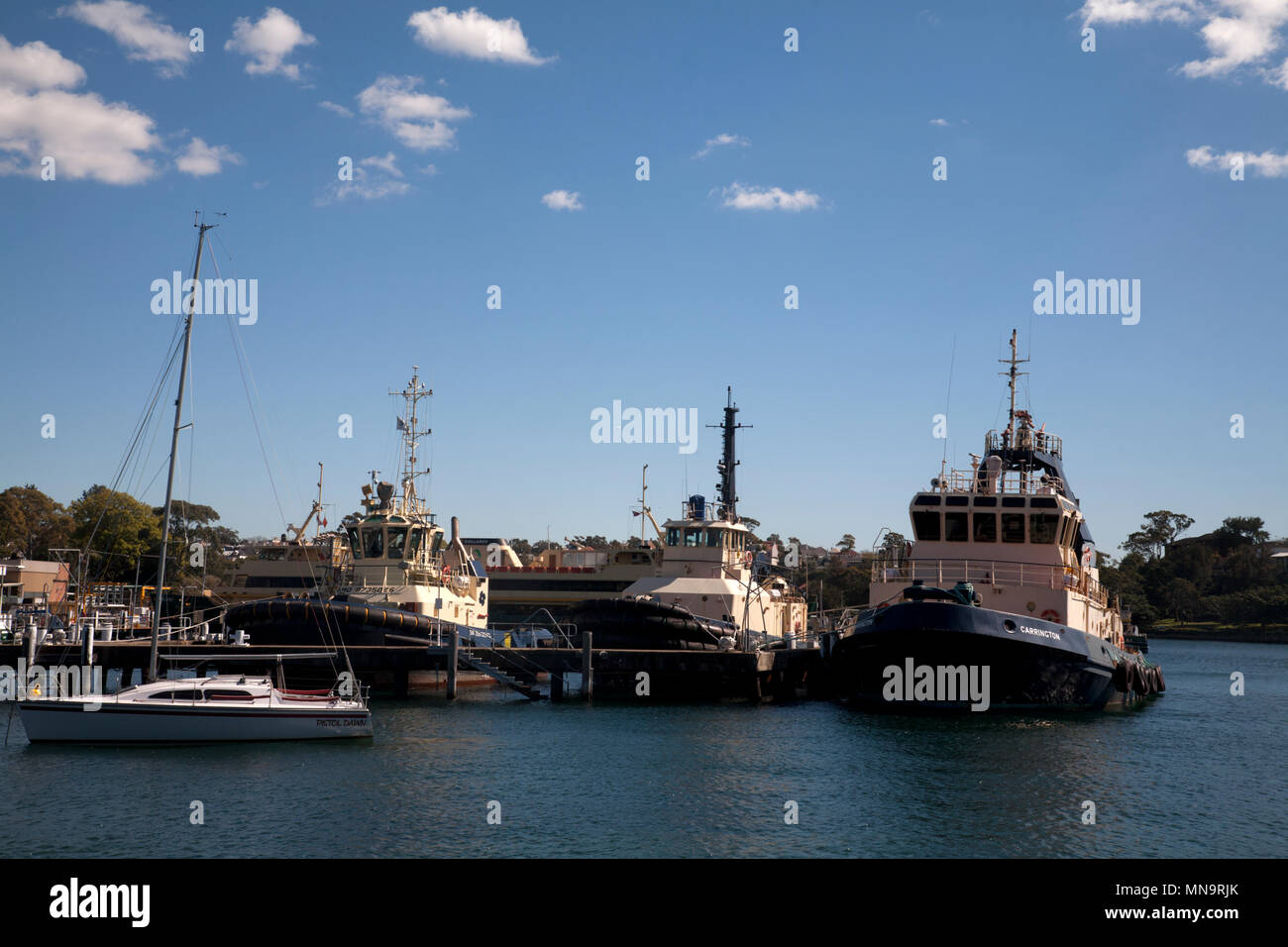 Boote in mort Bay East balmain Sydney New South Wales, Australien Stockfoto