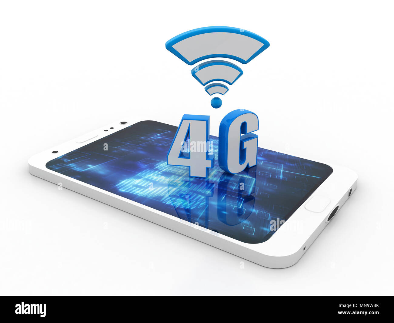 Die mobile Telekommunikation Mobile High Speed data connection Business Konzept: 4G LTE drahtlose Kommunikationstechnik, 4G Internet Konzept Stockfoto