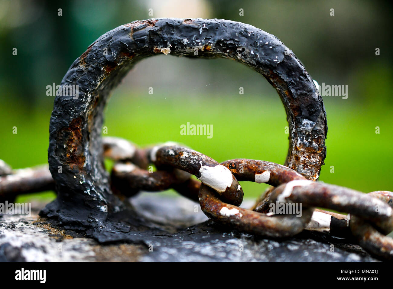 Rostiges Metall Ketten Stockfoto