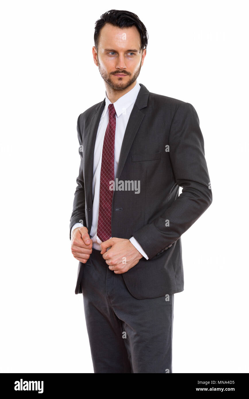 Die Jungen gut aussehenden bärtigen Mann Arzt Stockfoto