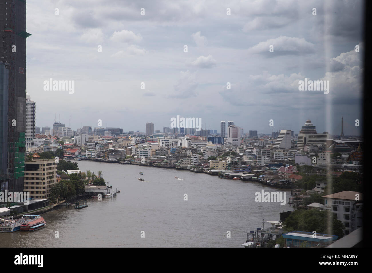 Die weitläufige Mega City Das ist Thailand ist Capitol, Bangkok. Bangkok ist eine der Süd-Ost Asiens größte Städte und ist die Heimat von 8.300.000. Stockfoto