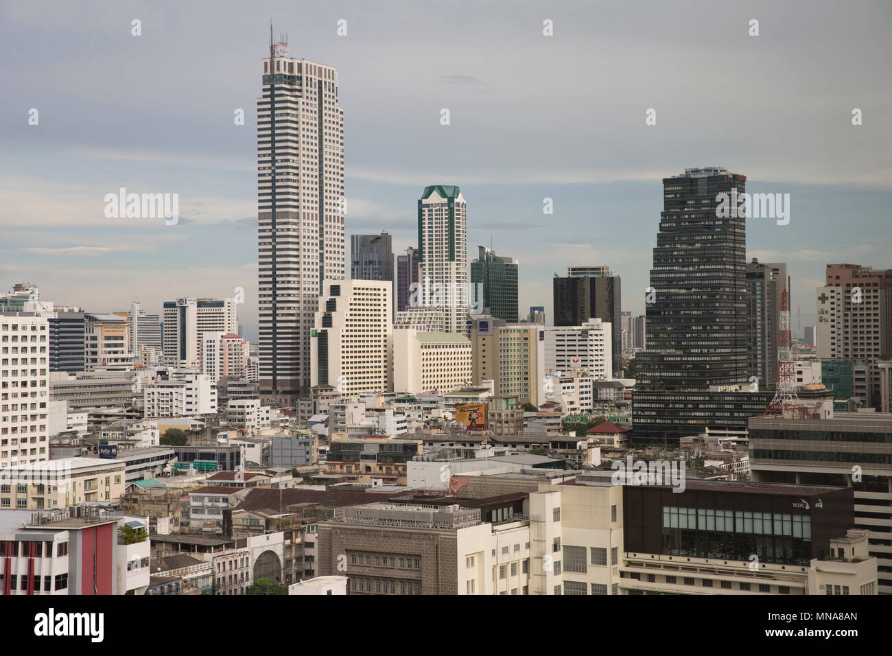 Die weitläufige Mega City Das ist Thailand ist Capitol, Bangkok. Bangkok ist eine der Süd-Ost Asiens größte Städte und ist die Heimat von 8.300.000. Stockfoto