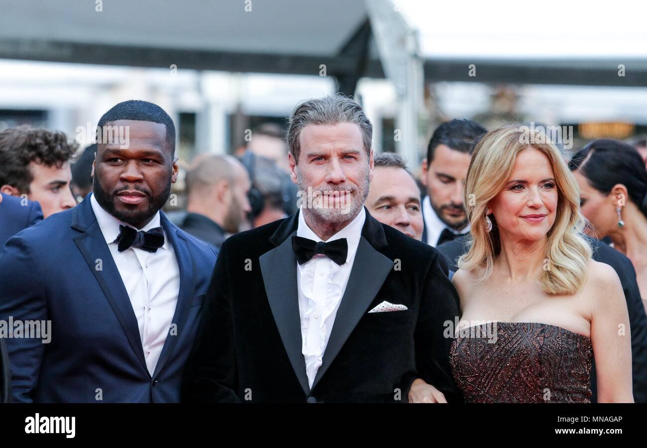 Cannes, Frankreich. 15. Mai 2018. 50 Cent, John Travolta und Kelly Preston Akteure Solo: ein Star Wars Story, Premiere. 71 St Cannes Film Festival Cannes, Frankreich, 15. Mai 2018 Dja 1879 Credit: Allstar Bildarchiv/Alamy Live News Credit: Allstar Bildarchiv/Alamy leben Nachrichten Stockfoto