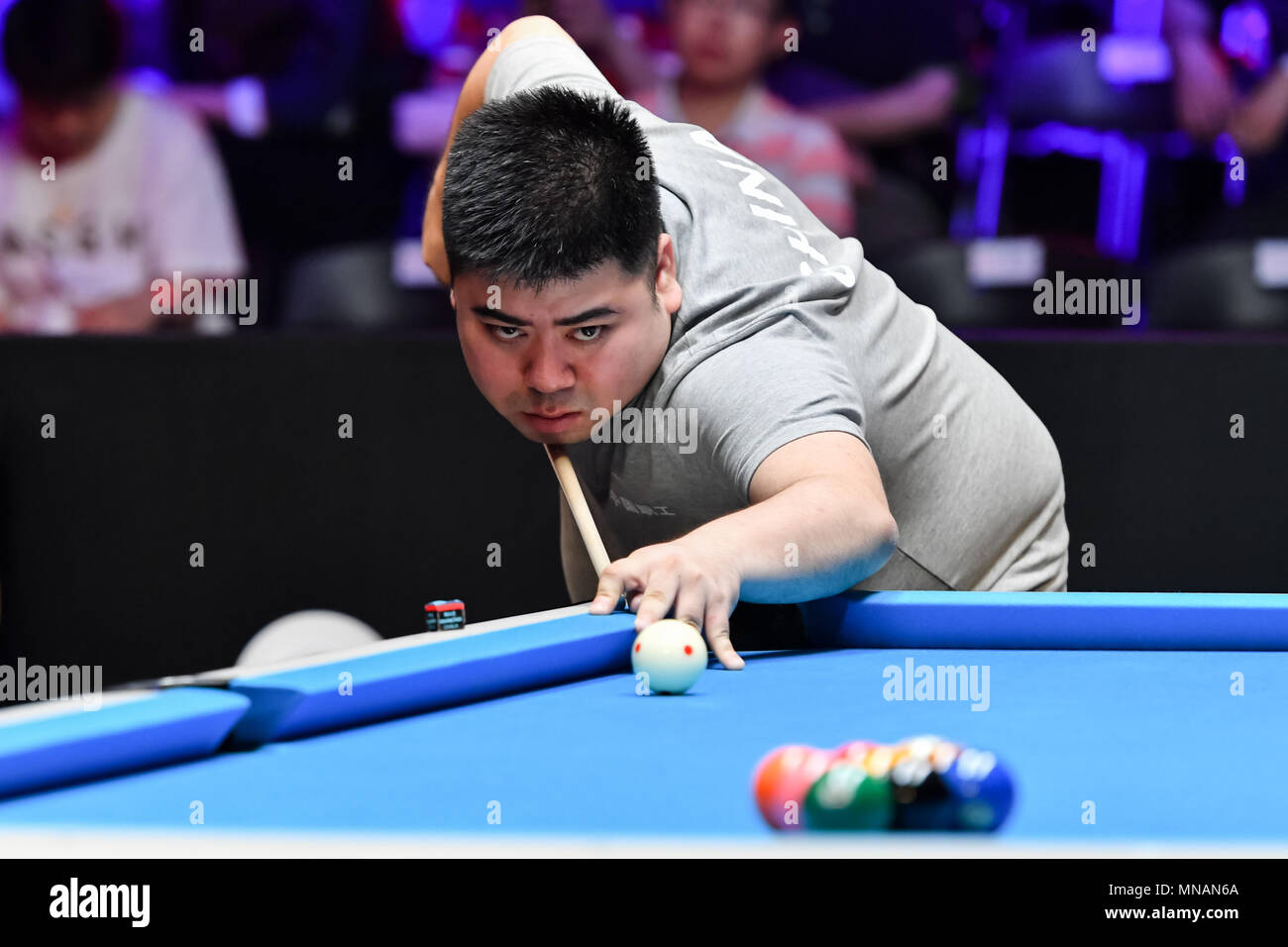 Beim WORLD CUP of POOL 2018: Runde 1 - China B vs Südafrika Luwan (Gymnasium) Arena am Dienstag, den 15. Mai 2018. SHANGHAI, China. Credit: Taka G Wu Stockfoto