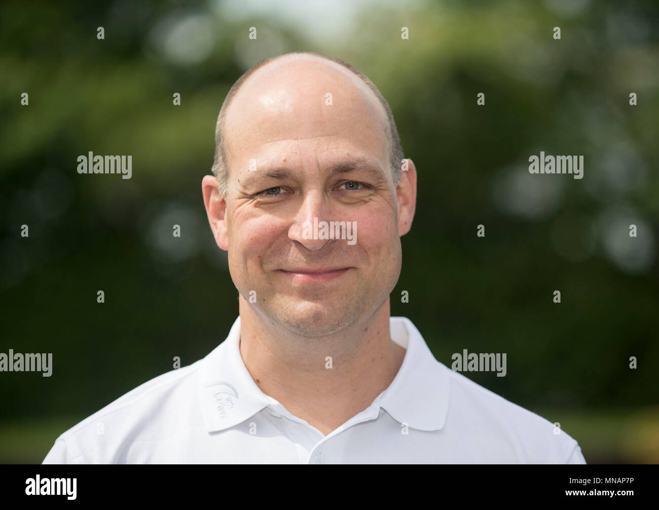 Dortmund, Deutschland. 03 Mai, 2018. Trainer Tim Schönberg (Schönberg), Deutschland, Rudern, Präsentation Germany-Achter, 03.05.2018 in Dortmund/Deutschland. | Verwendung der weltweiten Kredit: dpa/Alamy leben Nachrichten Stockfoto