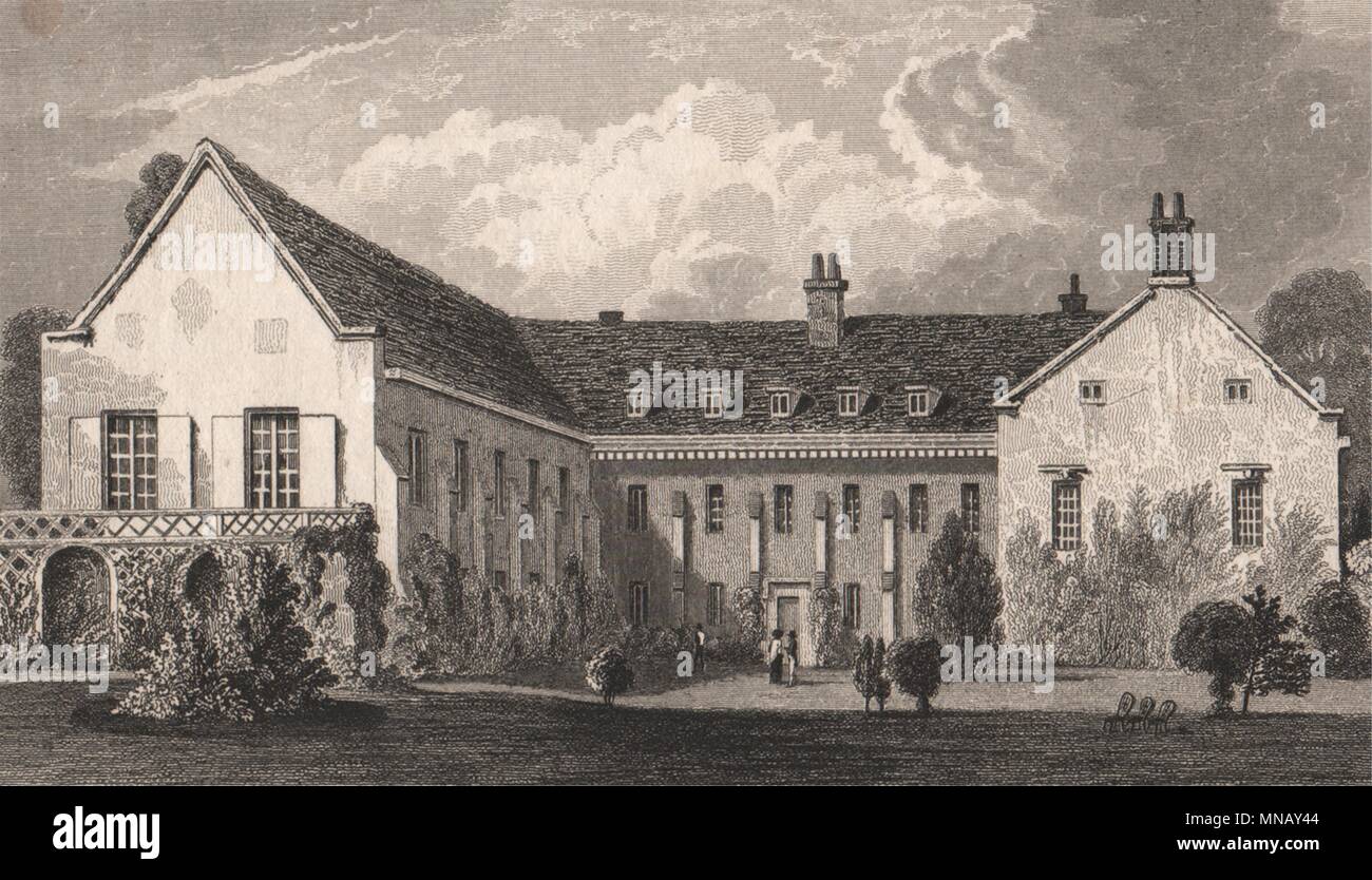 Die Brüder (Aylesford Priory). Kent. Der Sitz von Lord Aylesford. Hirt 1829 Stockfoto