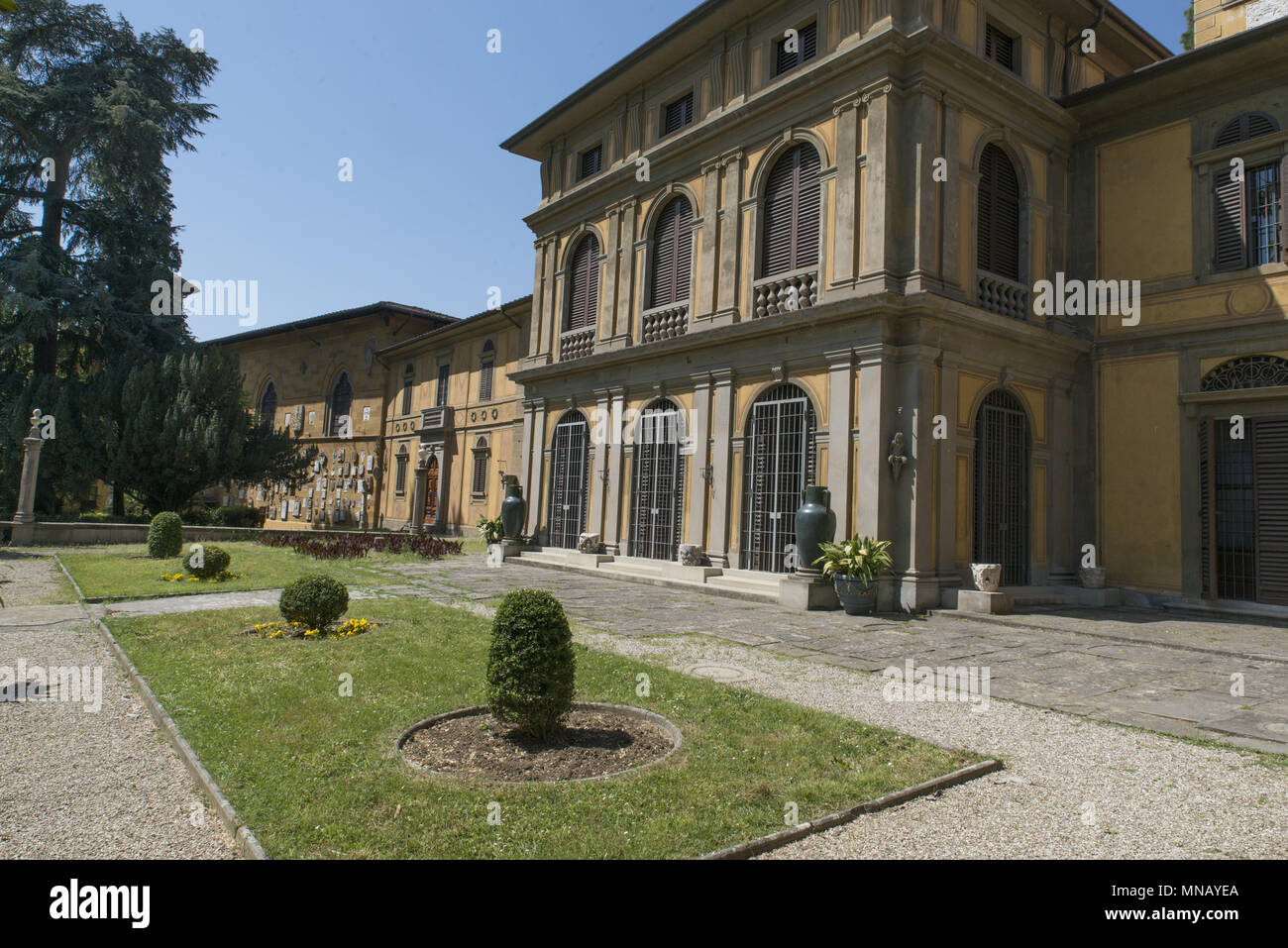 Museum Stibbert, Firenze - Florenz - Außenansicht Stockfoto