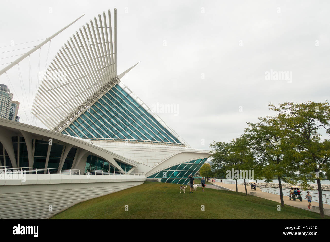 Milwaukee Art Museum in Wisconsin Stockfoto
