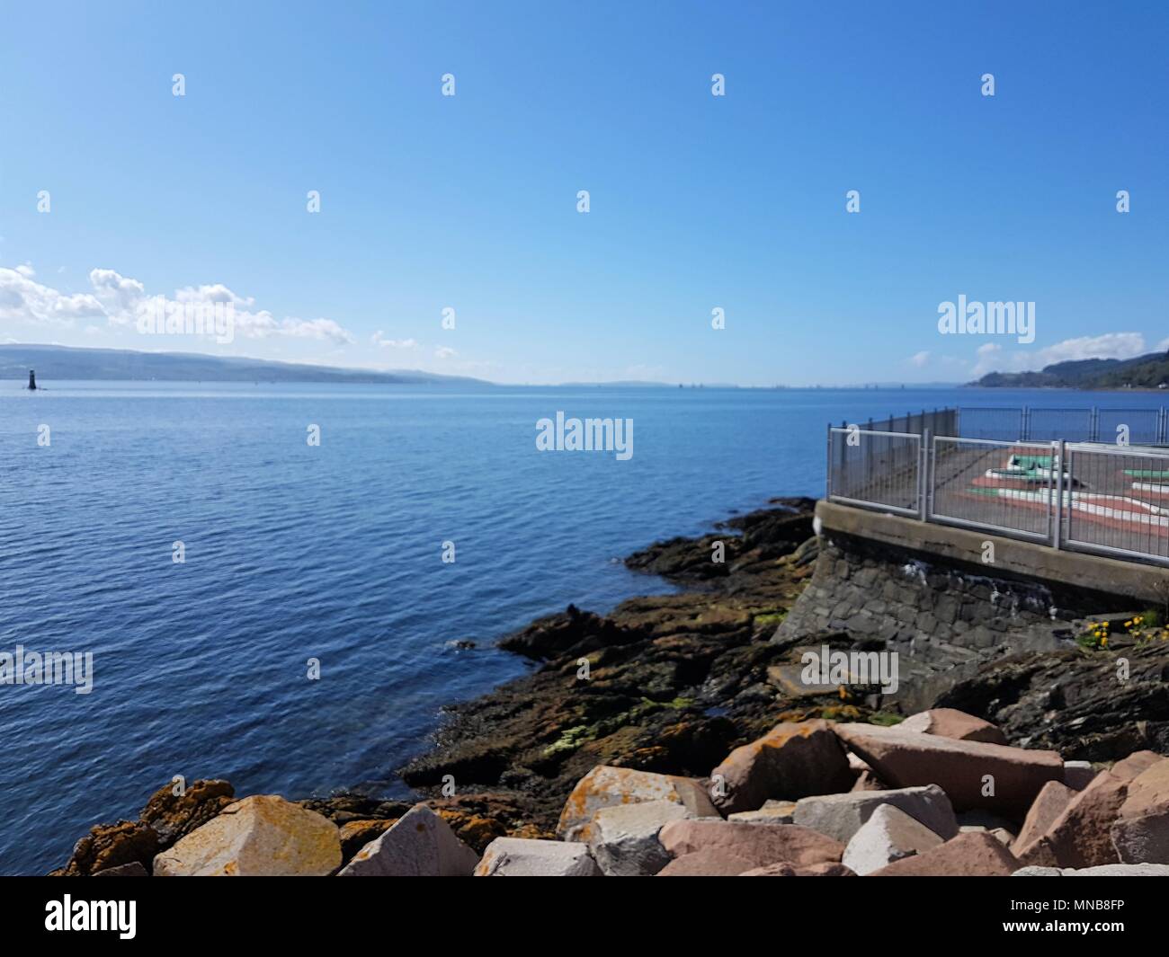 Schönen Fluss Clyde in Schottland, Großbritannien Stockfoto
