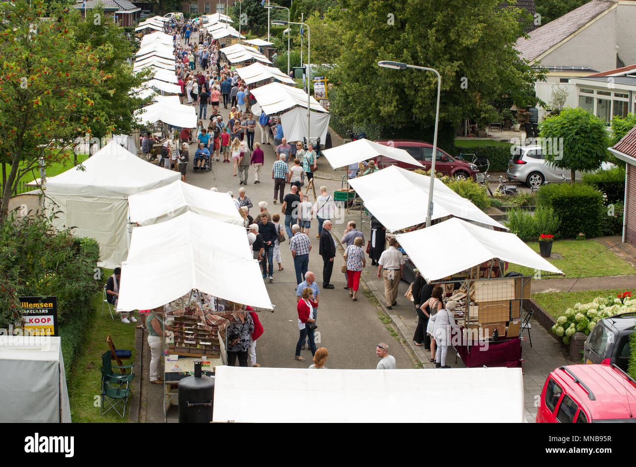 Street Market, Shopping auf der Straße Stockfoto