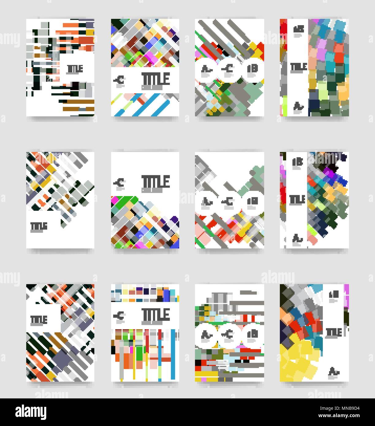 Satz von Broschüre cover Vorlagen. Der Vektor Broschüre cover Vorlagen Stock Vektor