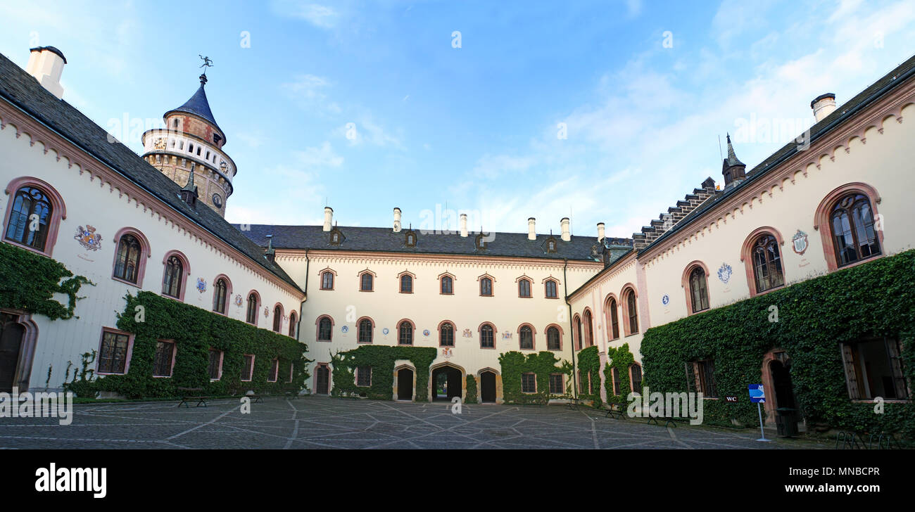 Schloss Sychrov Hof, Tschechische Republik Stockfoto