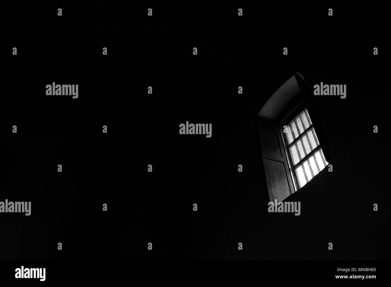 Licht in der Dunkelheit Stockfoto