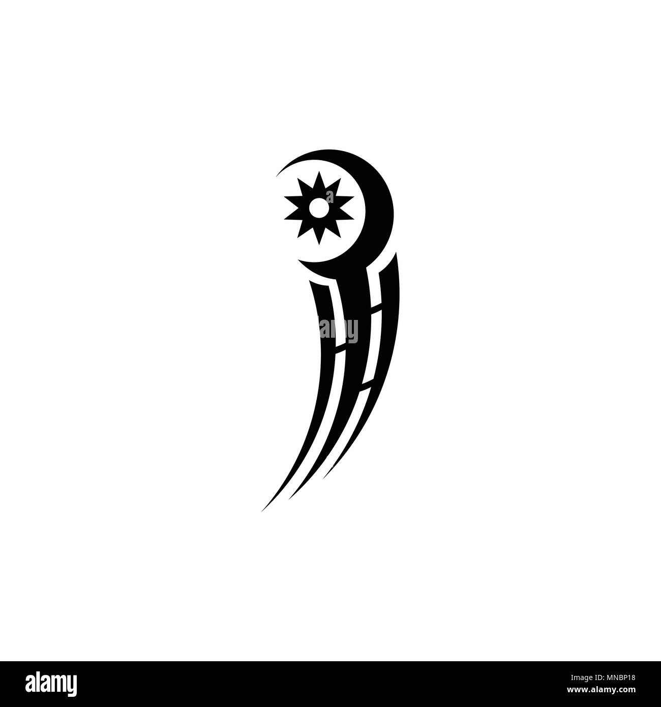 Einfache Tattoo Design Tribal Tattoo Stock Vektorgrafik Alamy