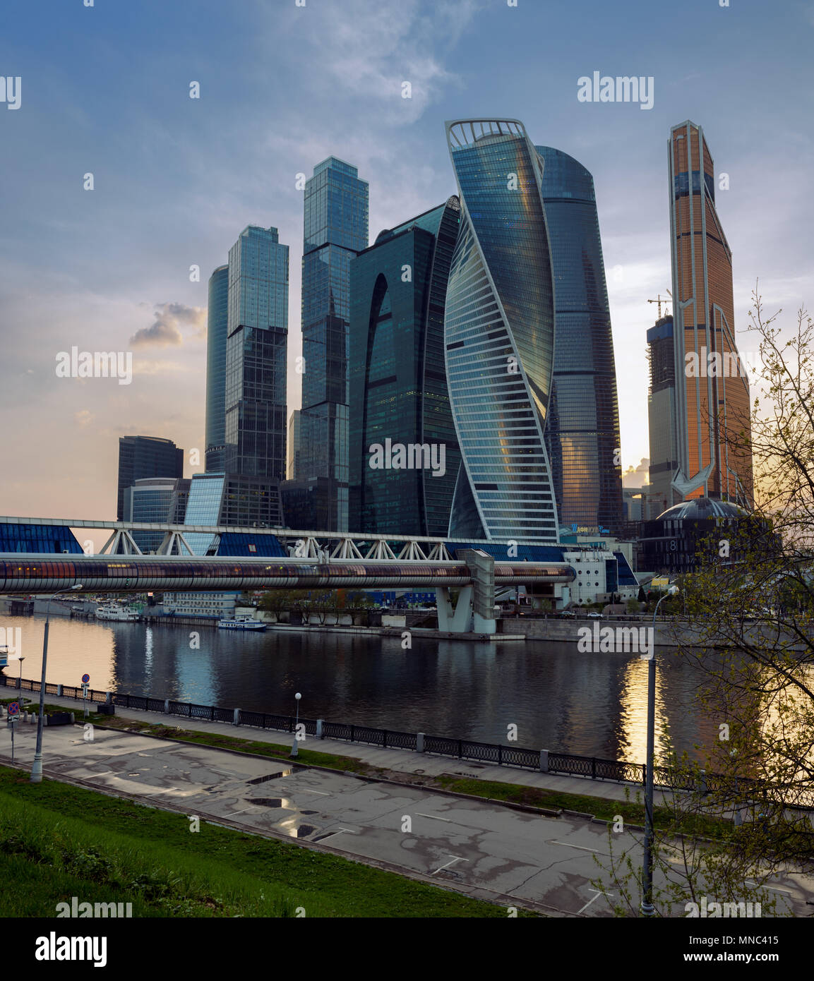 Moscow City Business Center urbanen Landschaft. Russland Stockfoto