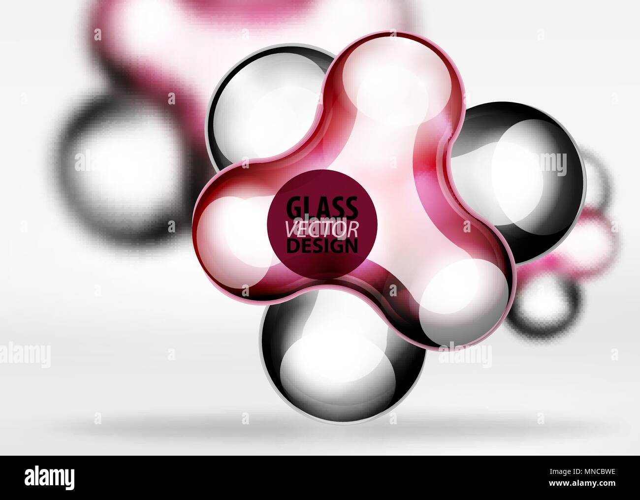 Digitale techno bubble Hintergrund Vorlage. Digitale techno bubble