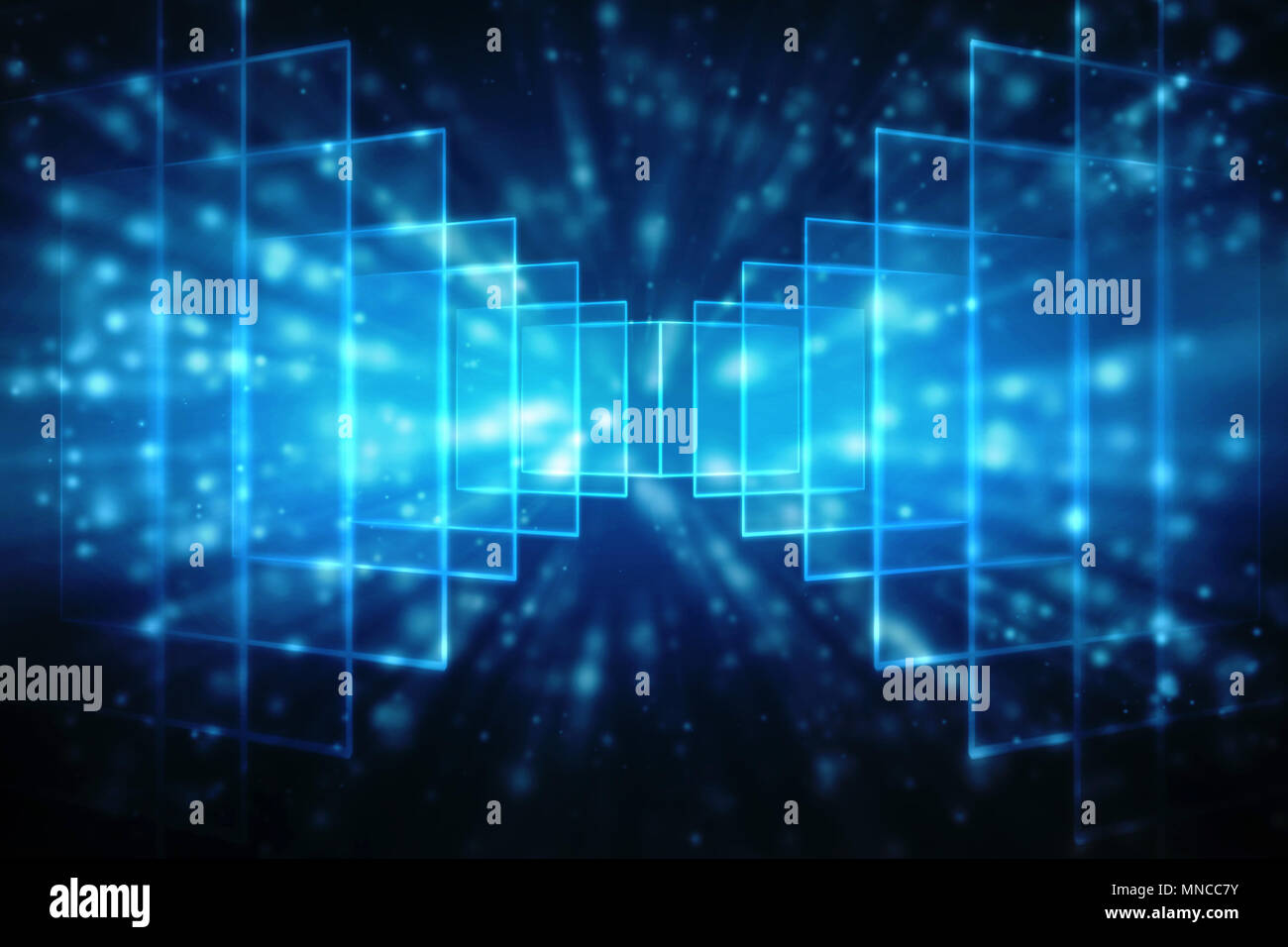 Digitale abstrakte Technologie Hintergrund, Cyberspace, virtuelle Technologie Hintergrund Hintergrund Stockfoto