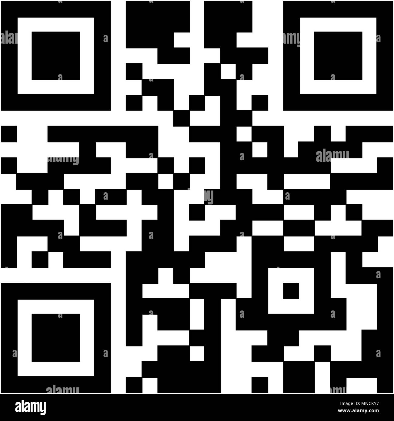 Große Information QR-Code für digitale Scanner Stock Vektor