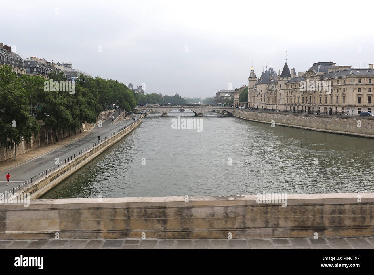 Die Ufer der Seine, Paris Sehenswürdigkeiten, Paris, Frankreich, 15. Mai 2018, Foto von Richard Goldschmidt Stockfoto