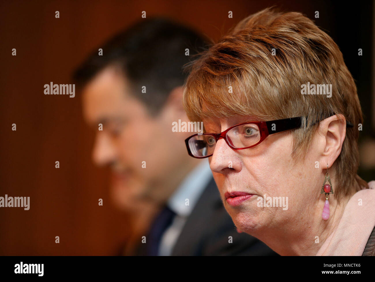 Prof patricia casey bei pressekonferenz im alex hotel Fotos und