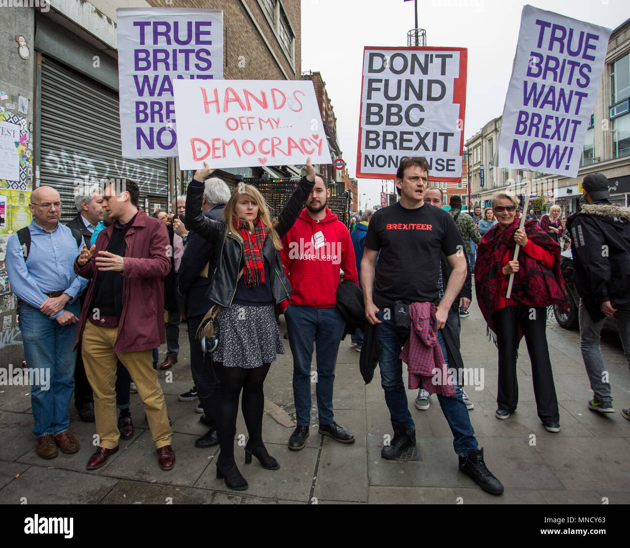 Ein Publikum von über 1000 Menschen nehmen an der nationalen Start der Kampagne für ein Volk auf der abschließenden Brexit beschäftigen, Electric Ballroom, Camden, London, UK. Mit: Atmosphäre, Wo: London, England, Vereinigtes Königreich, wenn: 15 Apr 2018 Credit: Wheatley/WANN Stockfoto