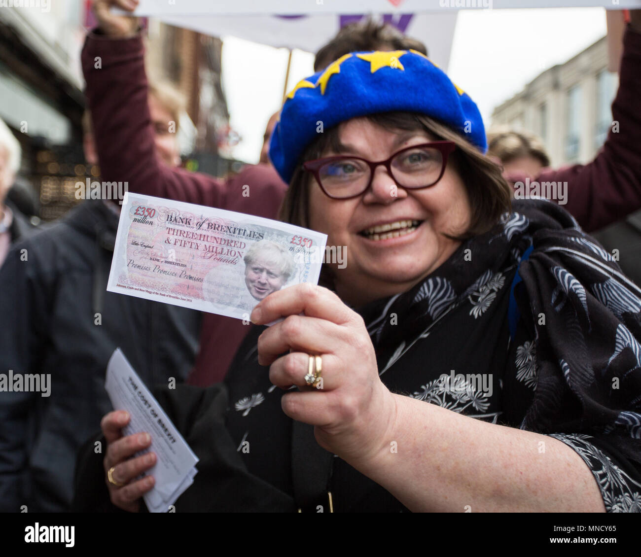 Ein Publikum von über 1000 Menschen nehmen an der nationalen Start der Kampagne für ein Volk auf der abschließenden Brexit beschäftigen, Electric Ballroom, Camden, London, UK. Mit: Atmosphäre, Wo: London, England, Vereinigtes Königreich, wenn: 15 Apr 2018 Credit: Wheatley/WANN Stockfoto