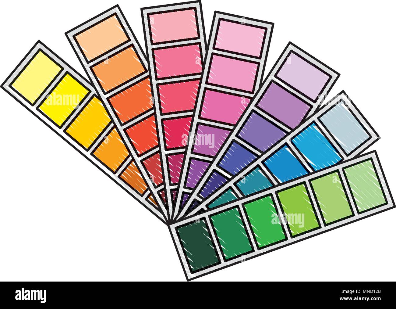 Menu Farbpalette Grafik Design Stock Vektorgrafik Alamy