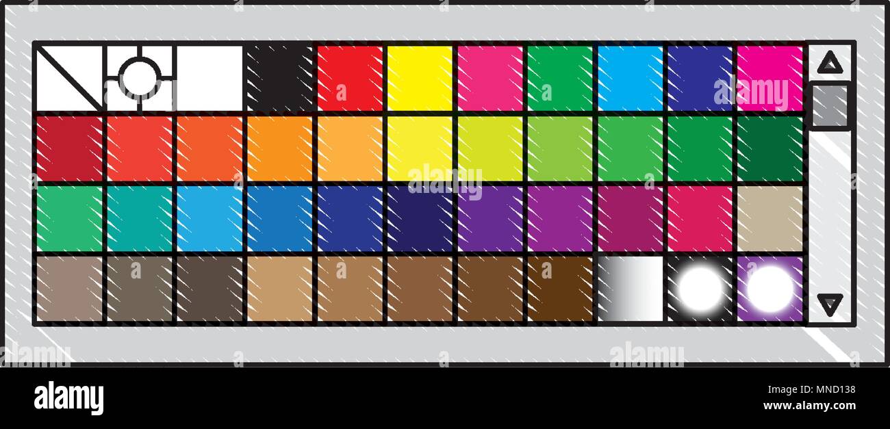 Menu Farbpalette Grafik Design Stock Vektorgrafik Alamy