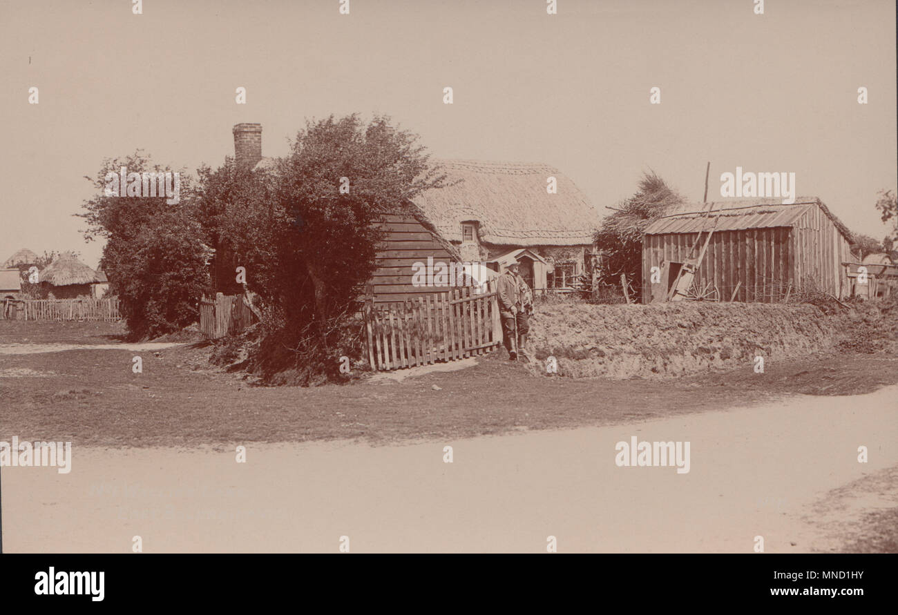 Vintage Foto von Church Farm, Osten Boldre, Hampshire, England, Großbritannien Stockfoto